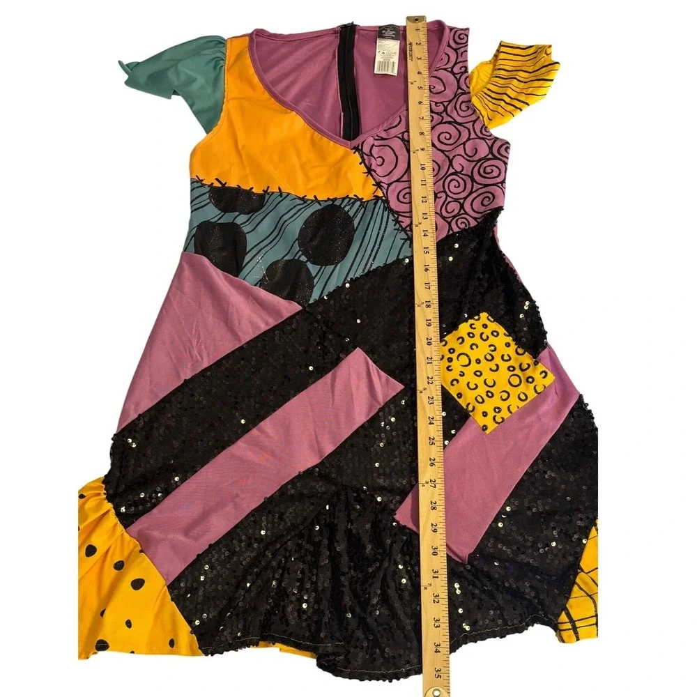 Disney Tim Burton Nightmare Before Christmas Sally Costume‎ Dress Kids XL 18-20 - Picture 2 of 10